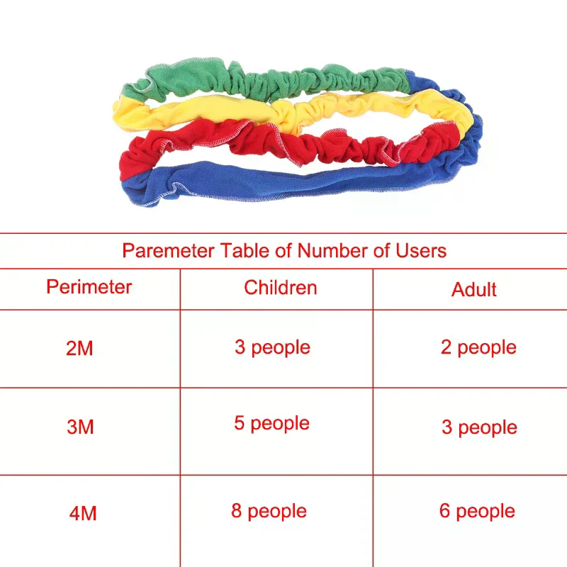 Jouets d'extérieur pour enfants, boucles de corde élastiques, multi-joueurs, Sports d'équipe, Interaction amusante, exercice de corde de traction, course à pied, poussée
