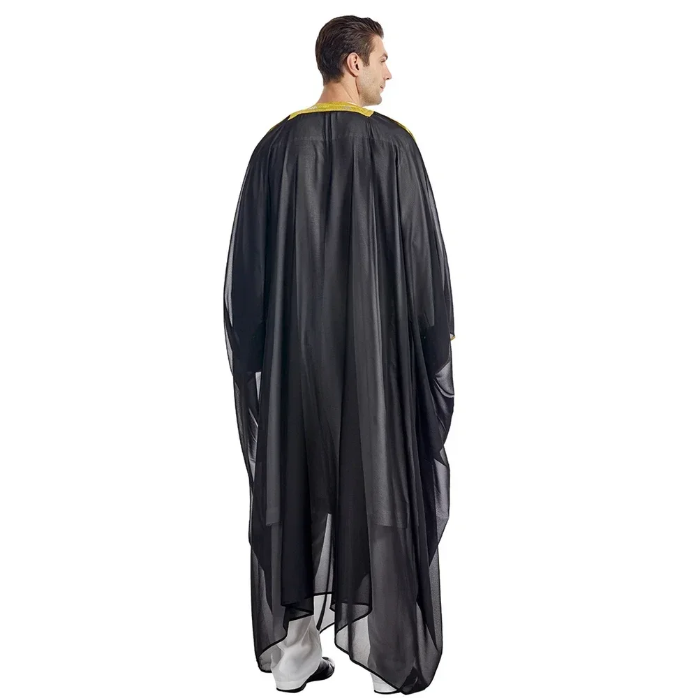 New Islam Clothing Men Robe Chiffon Muslim Abaya Kimono Dubai Saudi Robe Prayer Abaya Kaftan Ramadan Jubba Thobe Caftan Caftan