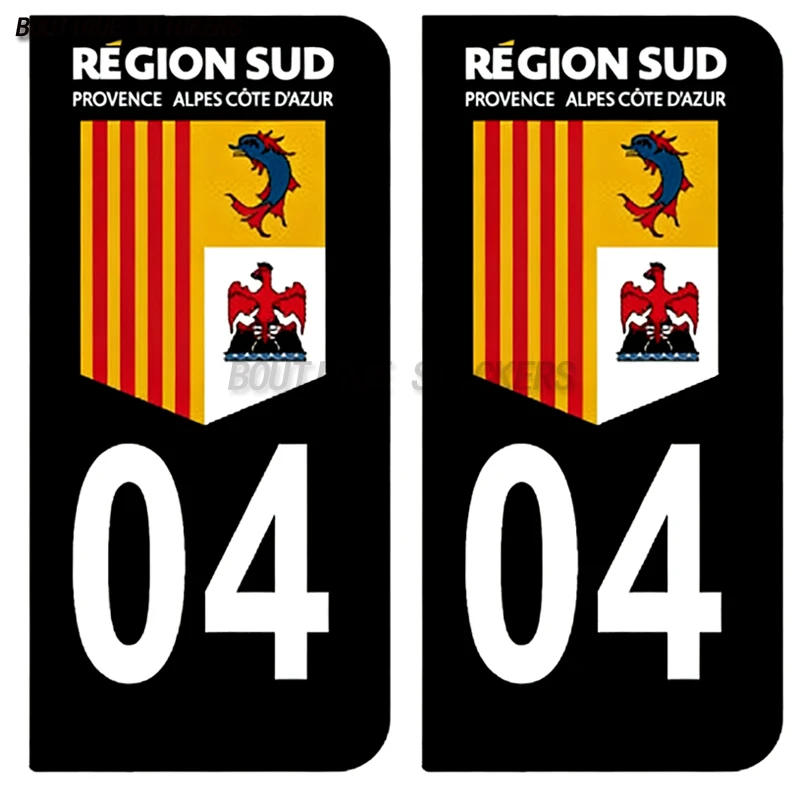2Pcs Autocollant Plaque D'Immatriculation Française IMMATRICULATION-DEPARTEMENT-LOGO 04-06 Grasse-Tourisme 17 Rochefort-Agglo