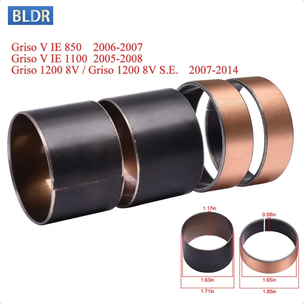 

43mm Motoer Front Fork Bushing External Guide Rails Shock Absorption for MOTOGUZZI Griso V IE 850 2006 2007 Griso V IE 1100 1200