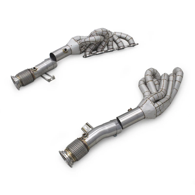 

Auto Race Header for Lamborghini Gallardo LP550/LP560/LP570/LP580/LP610 V10 5.2L 2010-2014 Heat Shield 304 Pipe Manifold Exhaust
