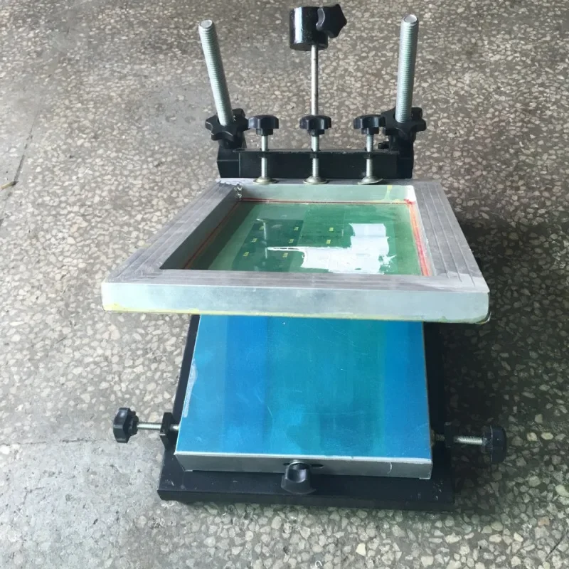 Handprint table, monochrome flat screen printing table, simple, manual screen printing table
