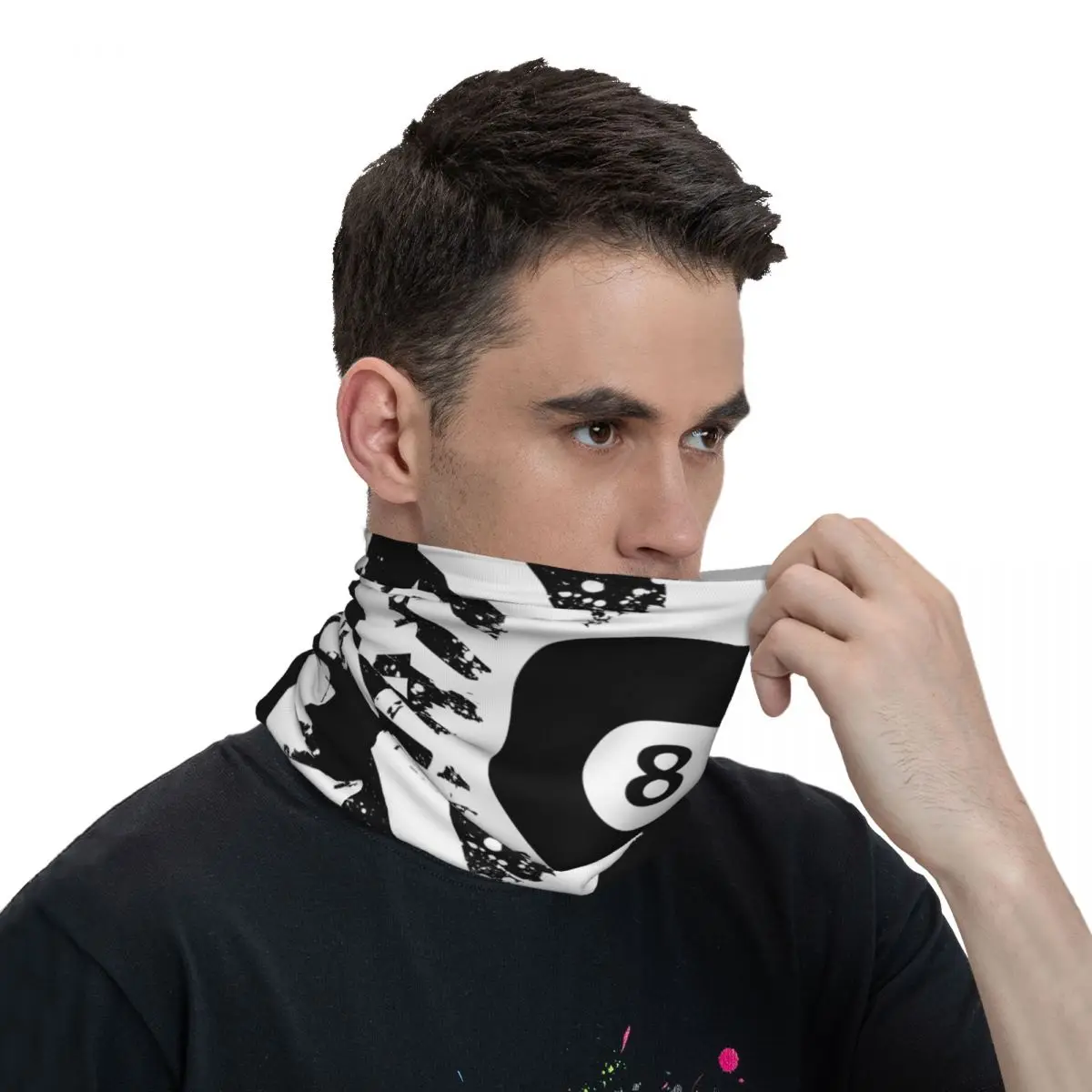Ball 8 Thin Bandana Neck Gaiter Wrap Scarf Headband Neck Cover image 6