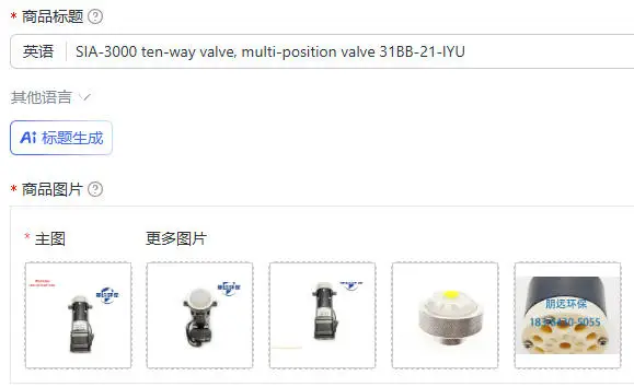 SIA-3000 ten-way valve, multi-position valve 31BB-21-IYU
