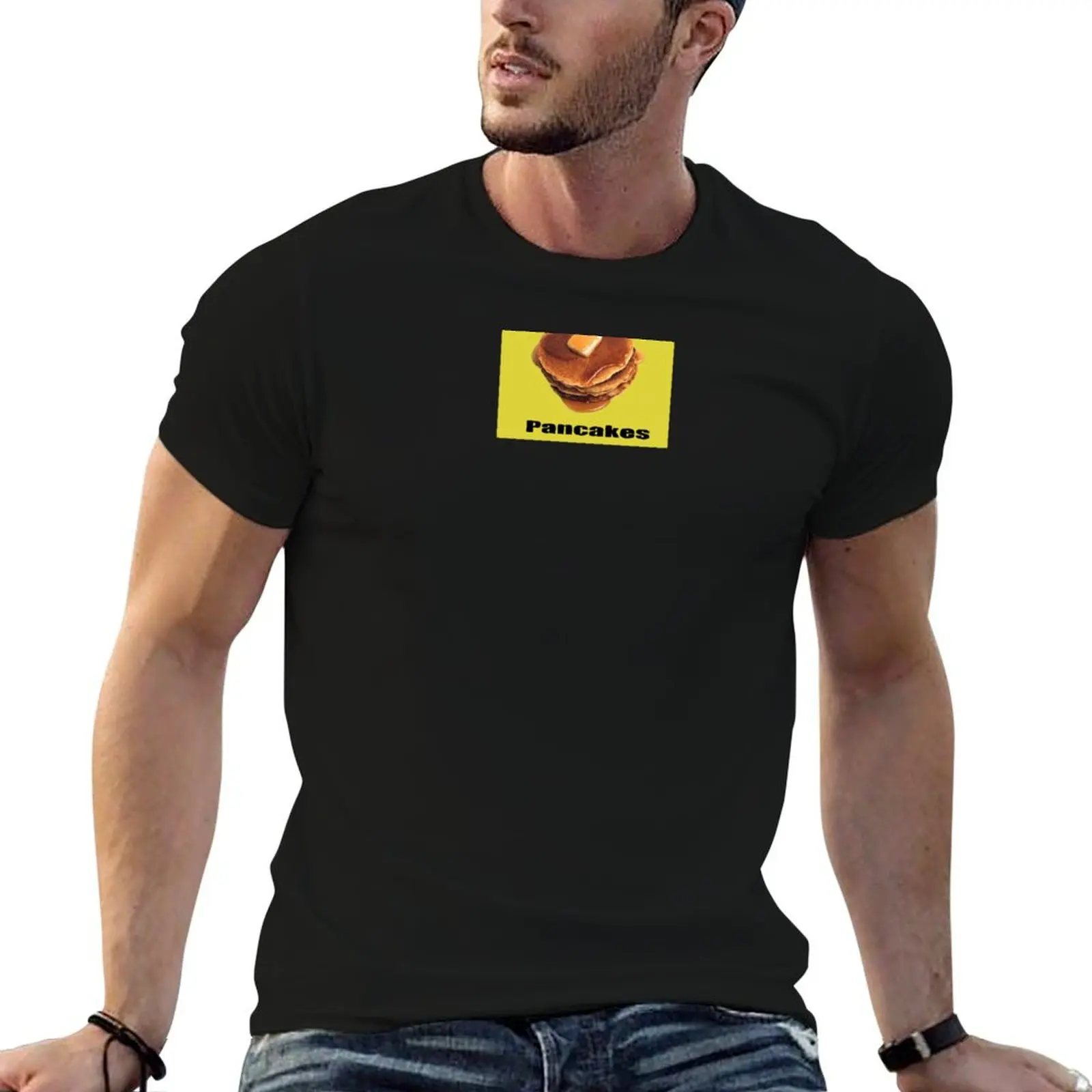T-shirt Raising Hope Pancakes, haut à manches courtes pour le travail quotidien