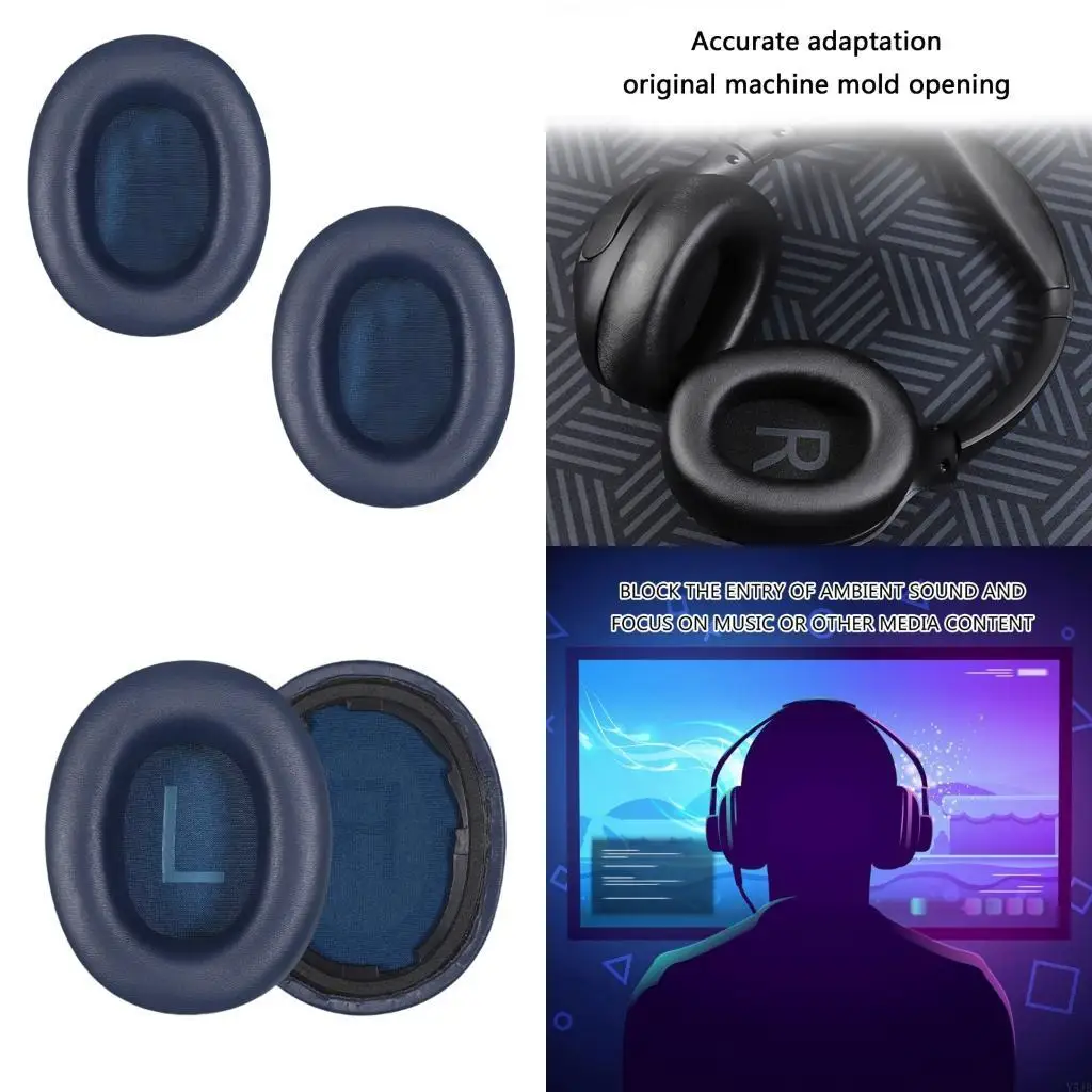 

Y5JB Soft Earpads Ear Pad Headphones Sponges Ear Cushions Cover For H3 Lite