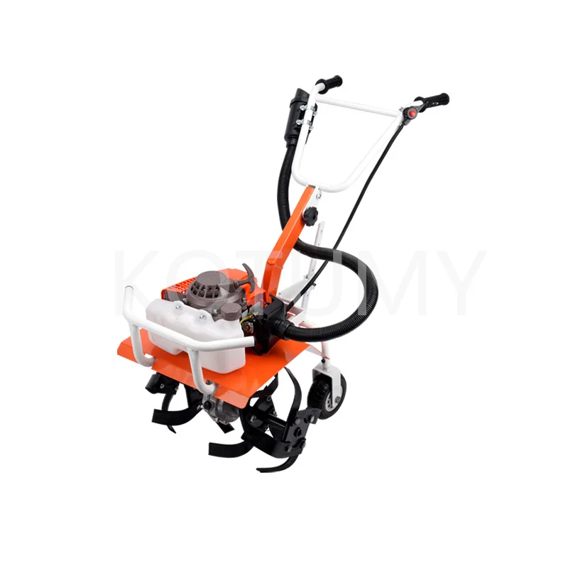 Micro-Tiller Cultivator Small Rotary Tiller Agricultural Gasoline Scarifier New Multi-Function Weeder