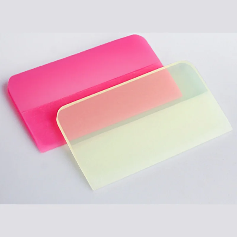 1 Stück Rosa PPF-Rakel aus weichem Gummi für die Fahrzeugfolierung, TPU-TPH-Lackschutzfolien-Installation