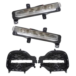 Luzes diurnas LED, tampa da lâmpada de nevoeiro frontal, grade para Chery Tiggo 8 2020-2021 5X 2019