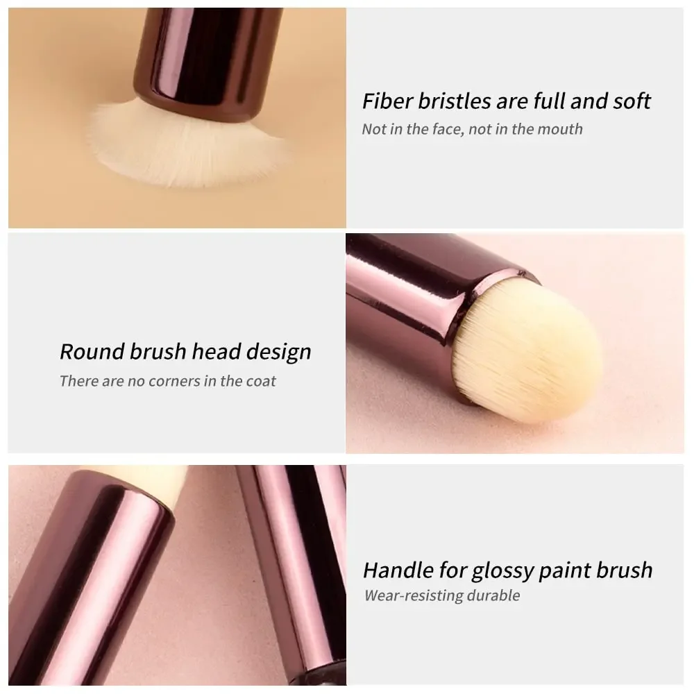 1Pcs Professional Lip Makeup Brush Round Head Multifunctional Smudging Lipstick Concealer Eyeshadow Highlighter Liptints Cosmeti