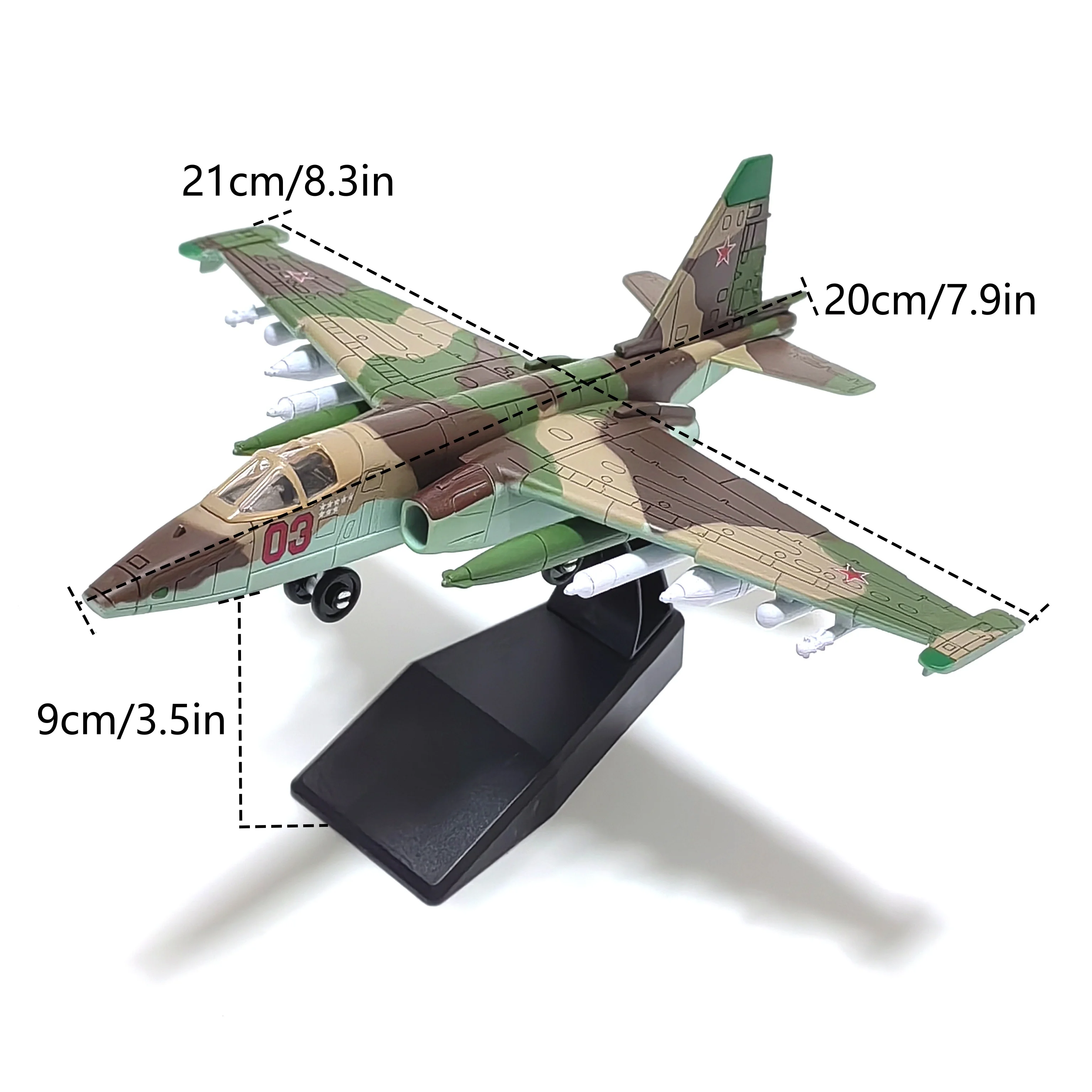 SU-57S F-14 SU-25 Montage-Simulationsmodell aus Kunststoff Kampfflugzeug Militärisches Ausstellungsmodell Kreatives Geschenk – Detail 20