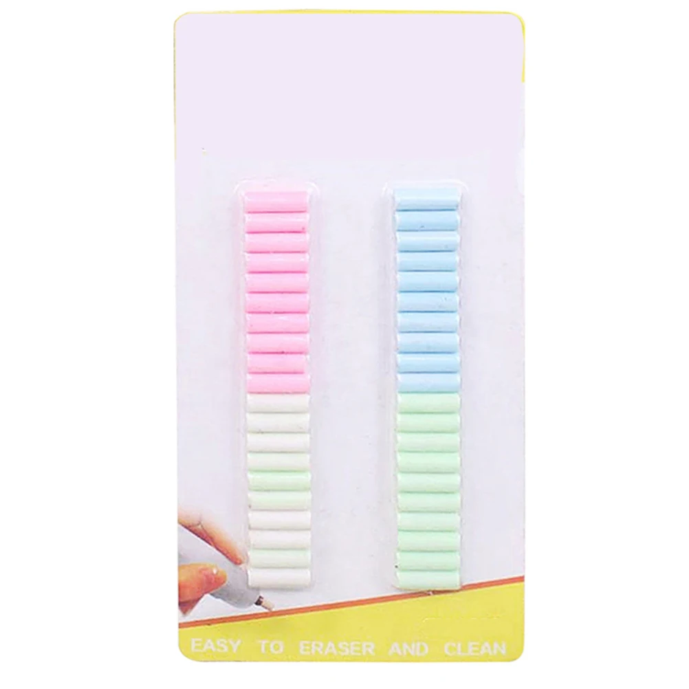 160 ชิ้นยางลบไฟฟ้าเติม Soft Touch ขนาดเล็ก Universal ยาง Core เปลี่ยนอุปกรณ์สํานักงานโรงเรียน R om สี