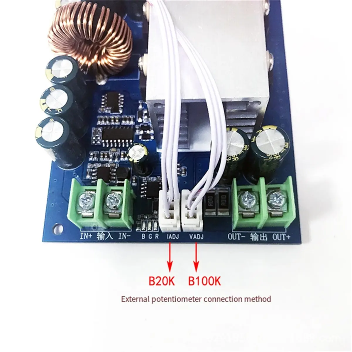 T277C Tools-600W 20A DC-DC Converter 12V-72V to 2.5V-60V, Adjustable CC/CV Step-Down Module for /Power Supply/DIY