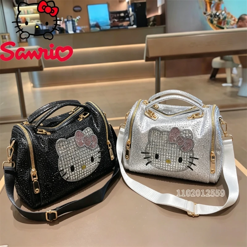 

Hello Kitty New Diamond-studded Women's Handbag Fashionable Diamond-studded Women's Shoulder Bag, Large-capacity Women's Bag