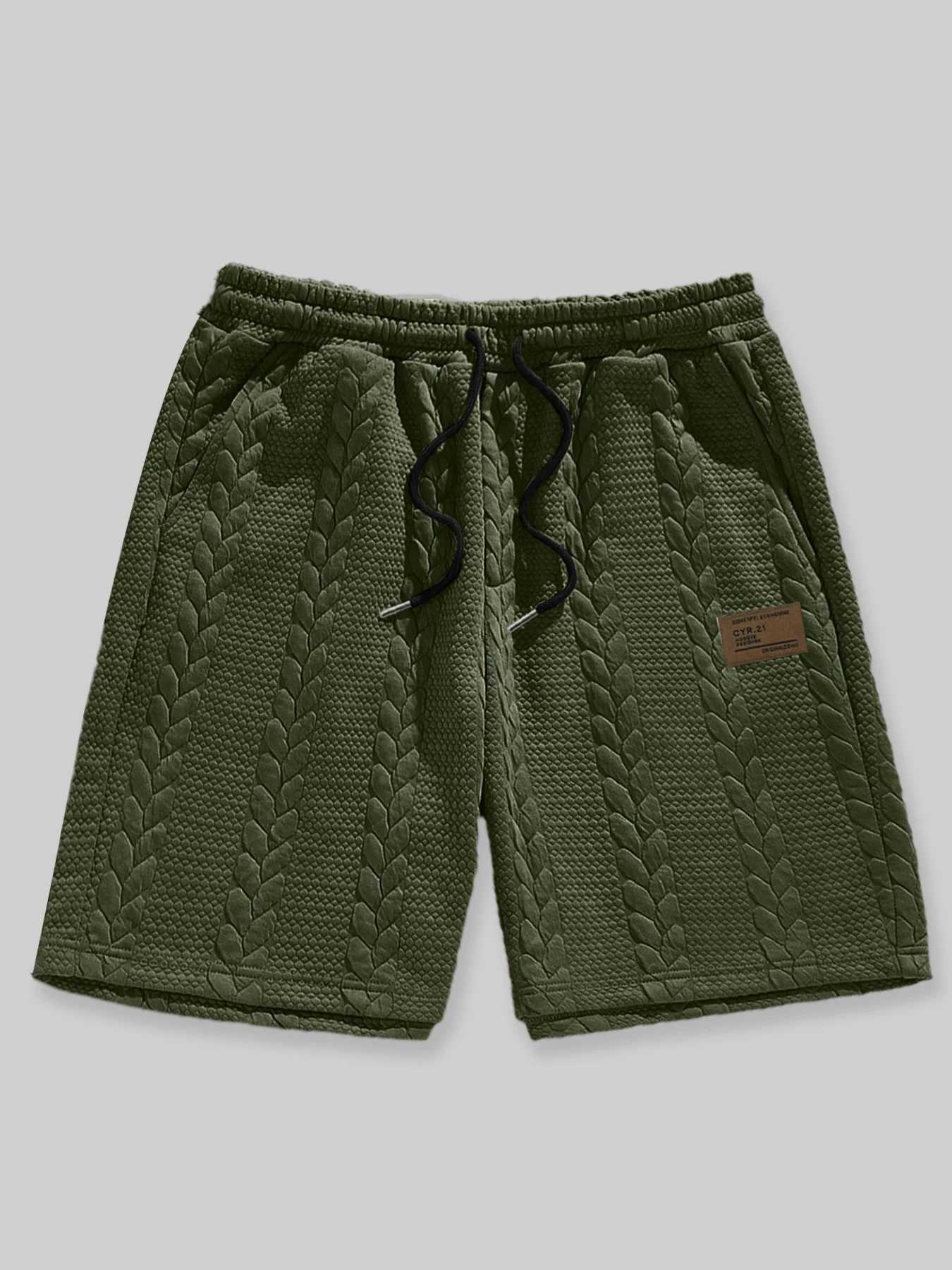 Weiße Freizeitshorts für Herren mit Kordelzug, Sommer, locker, atmungsaktiv, 5-Zoll-Shorts