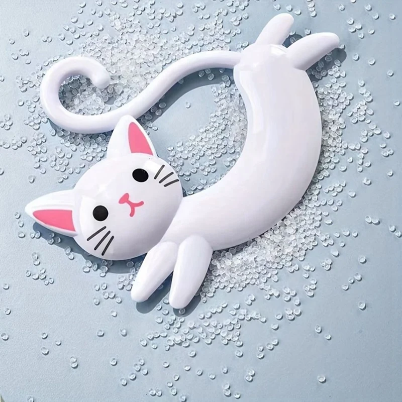 An der Wand montierter katzen förmiger Handtuch halter, punsch freier süßer Handtuch halter, Cartoon-Handtuch halter hinter der Tür