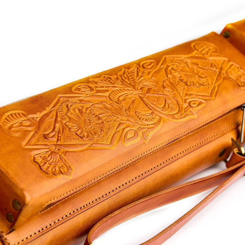 Billiard Club Box JF Genuine Leather 6-Hole Six-Hole Bar Bucket Billiard Club Bag Large Head Club Bag G