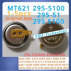 1-5 pz/lotto MT621 con piede 295-5100 Citizen Eco-drive Watch condensatore batteria 295 5100 295-51 295 51 in borse Citizen H504 E100