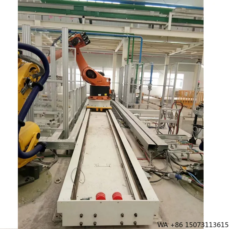 Collaborative Robot (Cobot) System with 1200kg Payload and 2600mm Reach on Linear Guide Rail for Welding Tasks