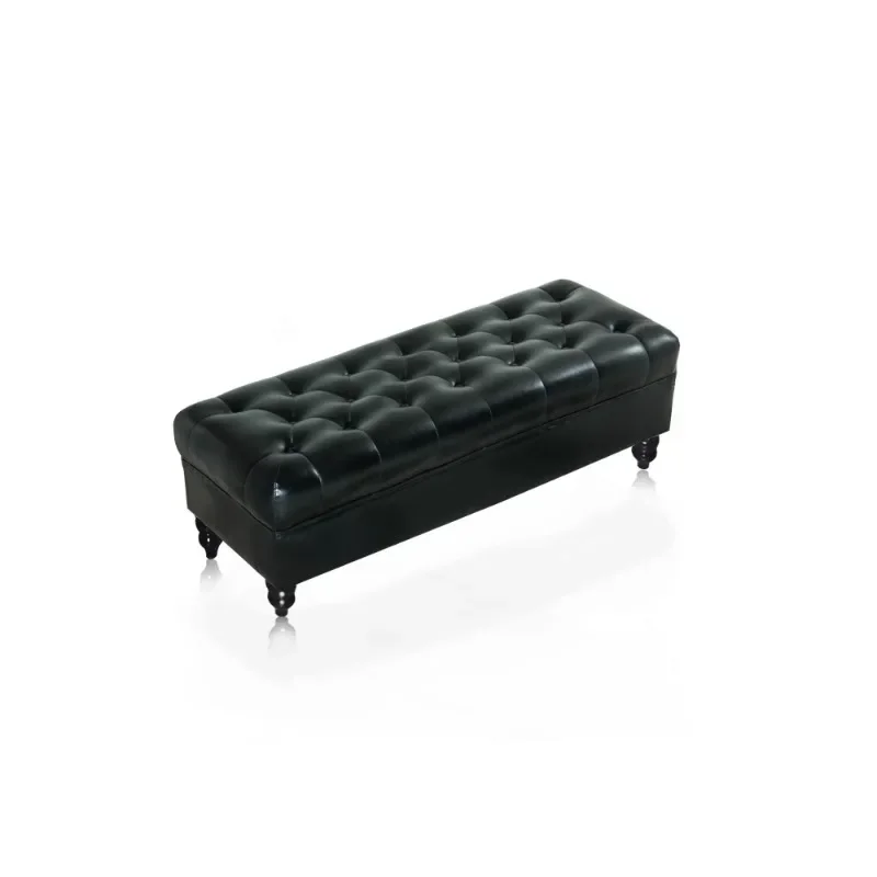 

Clothing store small sofa rectangular strip sofa stool simple solid wood storage fitting room clothing store sofa