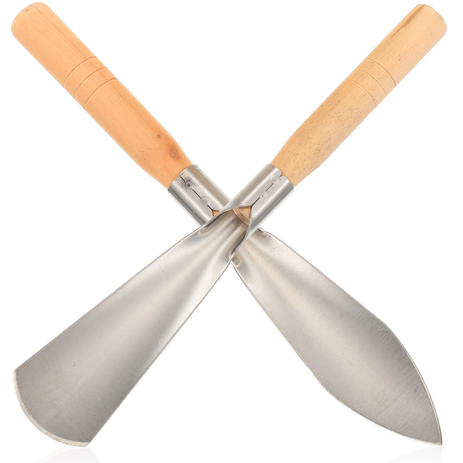 2 قطعة مجرفة حديقة الفولاذ المقاوم للصدأ زرع لزراعة الزهور إزالة الأعشاب الضارة ساحة التربة المزارع مجرفة اليد البستنة في الهواء الطلق