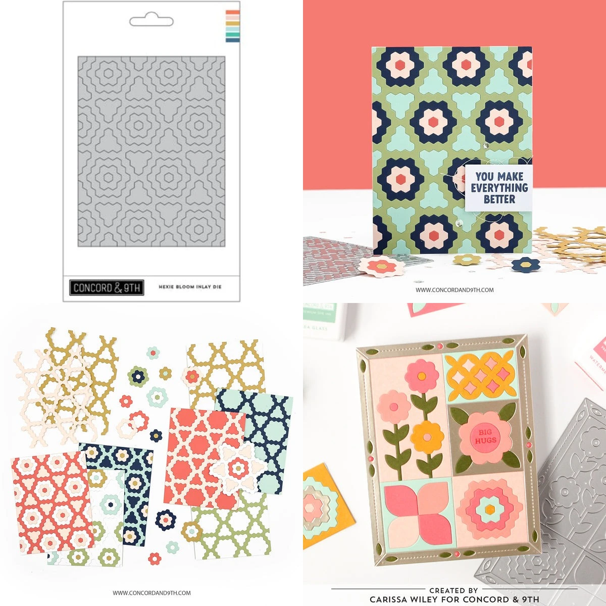 Hexie Bloom-sellos con incrustaciones, troqueles de corte de Metal para manualidades de álbum de recortes, plantilla para álbum de fotos, decoración hecha a mano, 2025