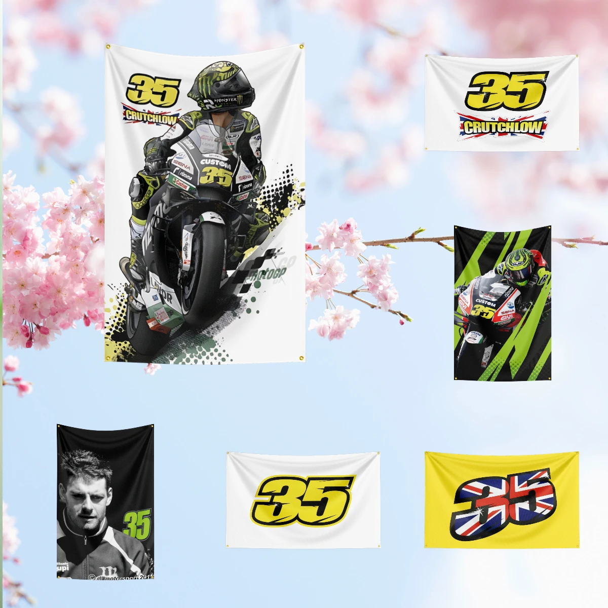 Motorcycle Flag for c-ca-l cr-u-tch-lo-w Fans Banner Custom any Image wrinkle resistant storefront basement tapestry