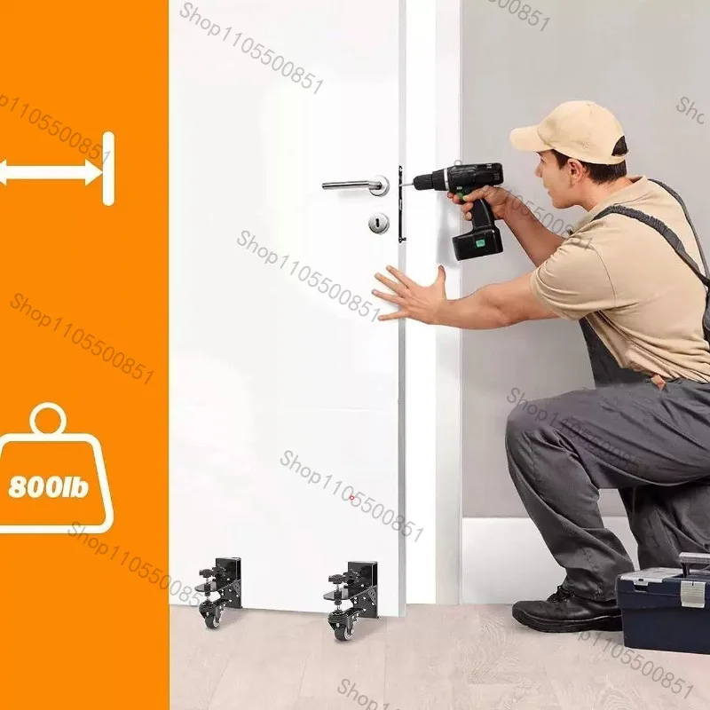 Door panel trolley, translation roller