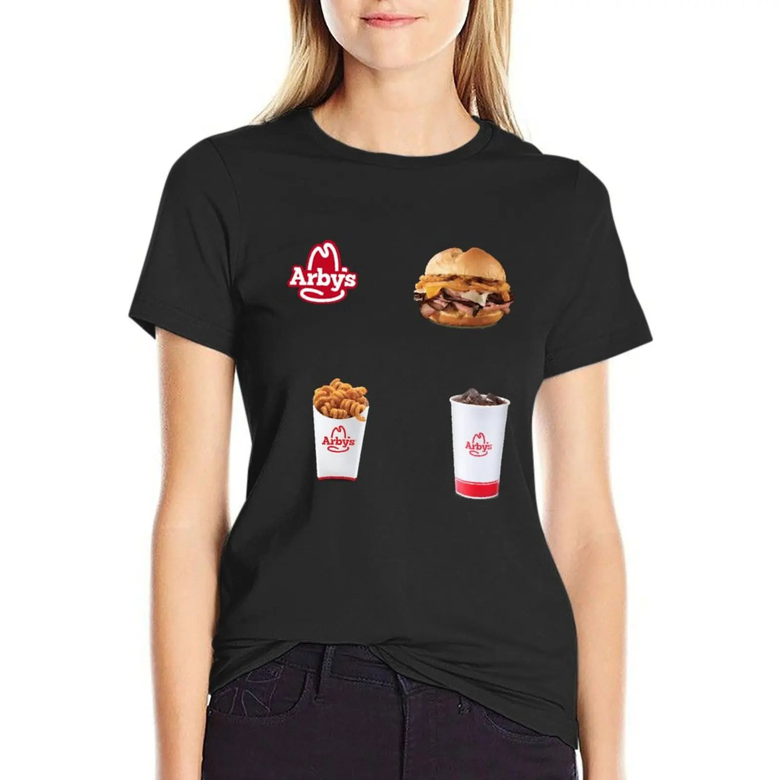 

Arby's Pack T-Shirt Female clothing cute tops summer clothes t-shirt dress for Women sexy