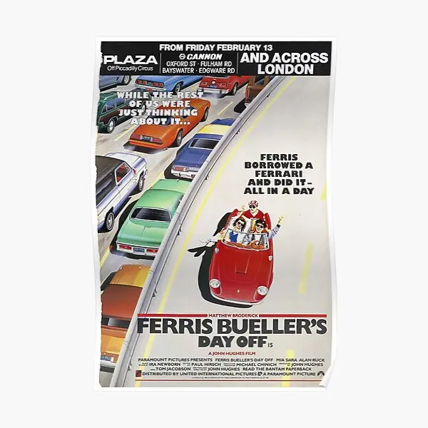 Постер Ferris Bueller Is Day Off, фотография, Декор, винтажная роспись, смешное искусство, без рамки