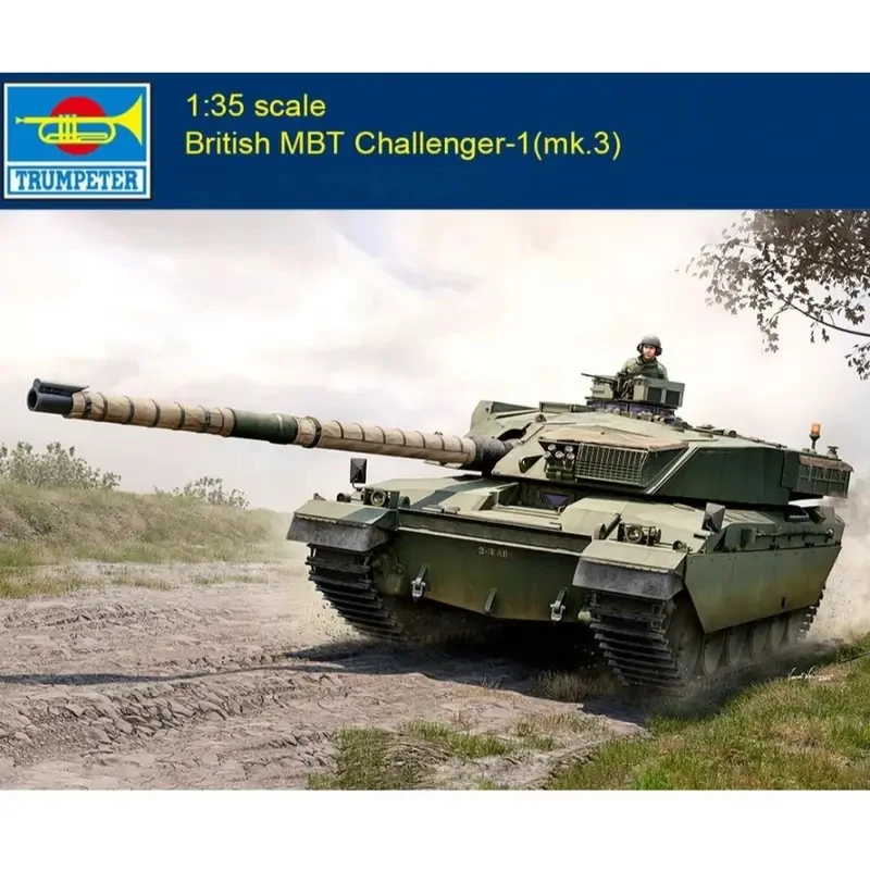 Trumpeter model 1/35 Scale  British MBT Challenger-1(mk.3) Military Assembly Model Kit for Collect 09611
