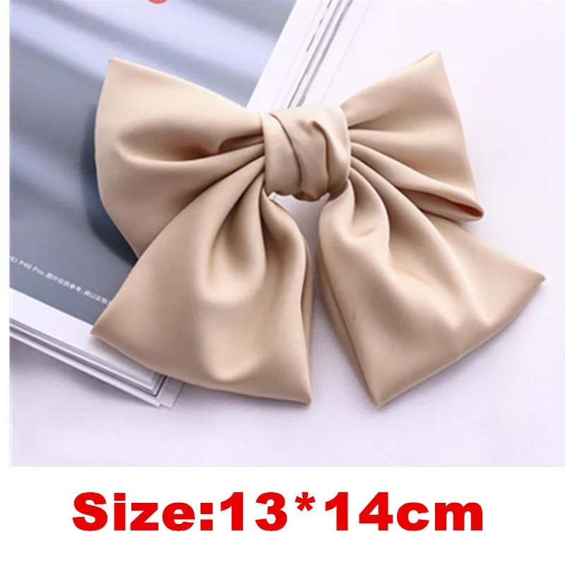 Purple Bow Hair Clips Elegant Silk Satin Hair Bow for Women Ponytail Hair Ornament Girls Casual Hair Barrettes Hairpins