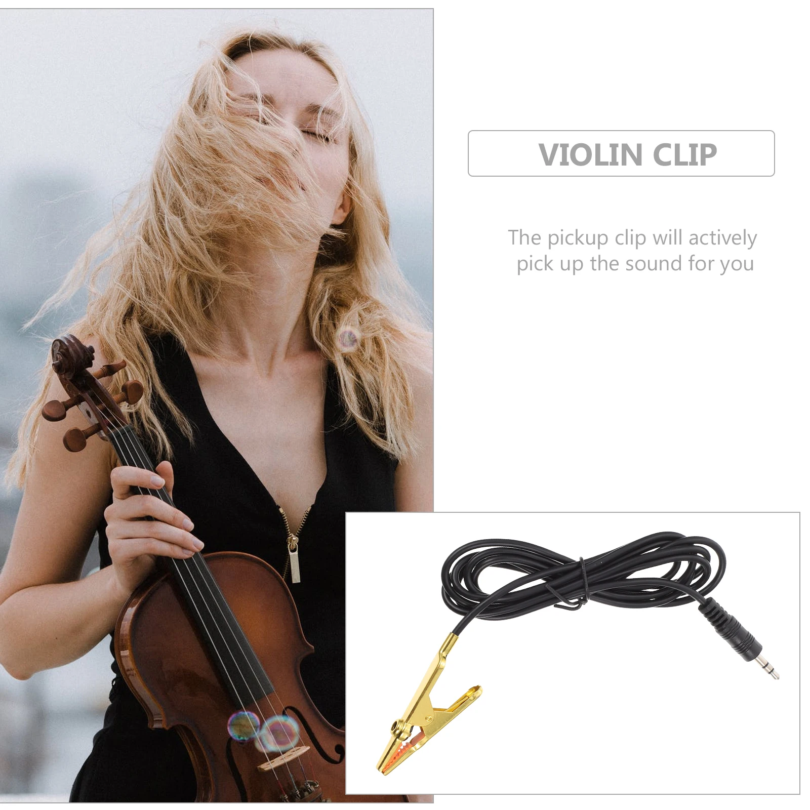

Anti Interference Metal Pickup Clip Active Sound Pick Up For Flute Violin Erhu Microphone Instrument Accessory
