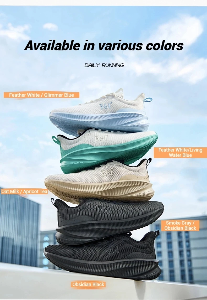 361 Degrees Fengye 5.0 Herren-Laufschuhe, verschleißfest, bequem, leicht, stoßdämpfend, atmungsaktiv, Herren-Sneaker 672542210F – Detail 13