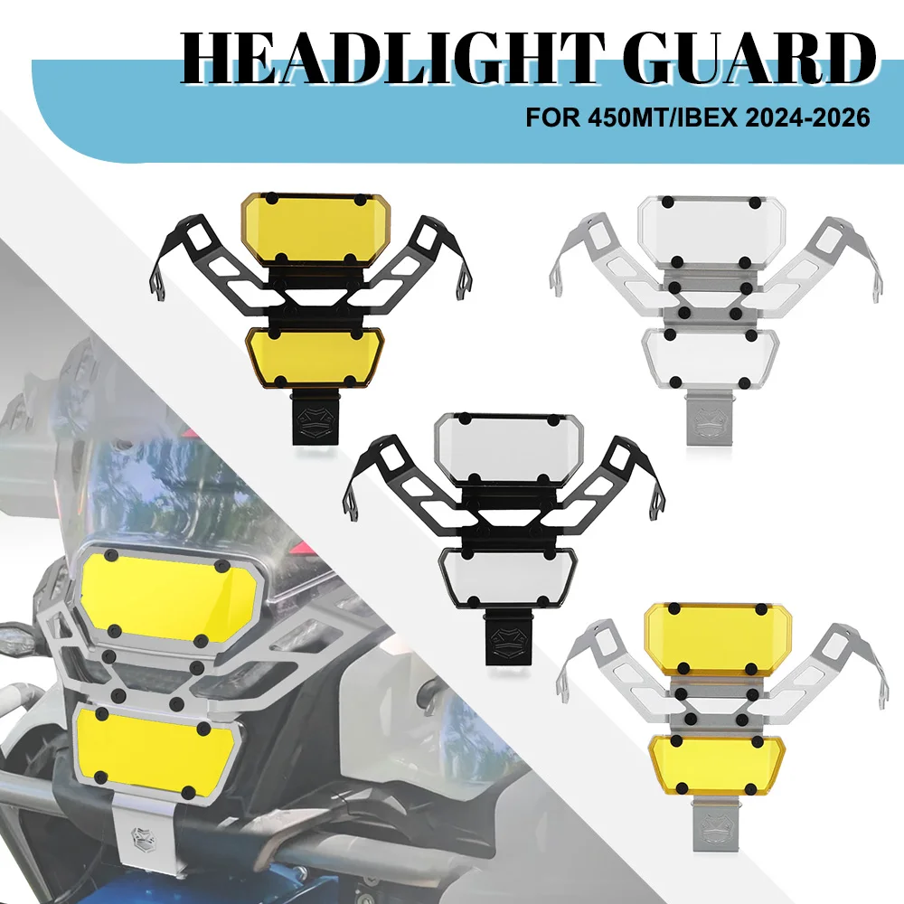 

Motorcycle For CFMOTO 450MT/IBEX 2024-2025-2026 Stainles Steel Headlight Guard Shield Headlamp Mesh Grille Protector Accessorie﻿