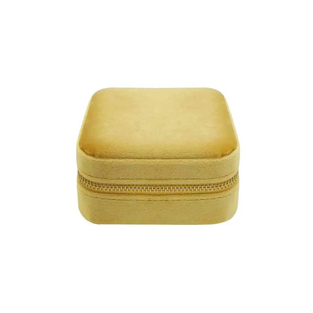 Jewelry Storage Box Zipper 2 Layer Jewelry Case Removable for Earrings