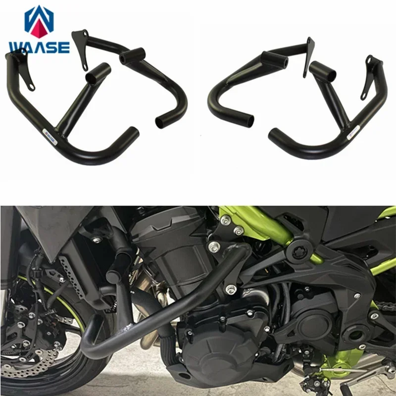 

waase For Kawasaki Z900RS 2017 2018 2019 2020 2021-2023 Engine Bumper Guard Frash Stunt Cage Crash Bar Engine Frame Protector