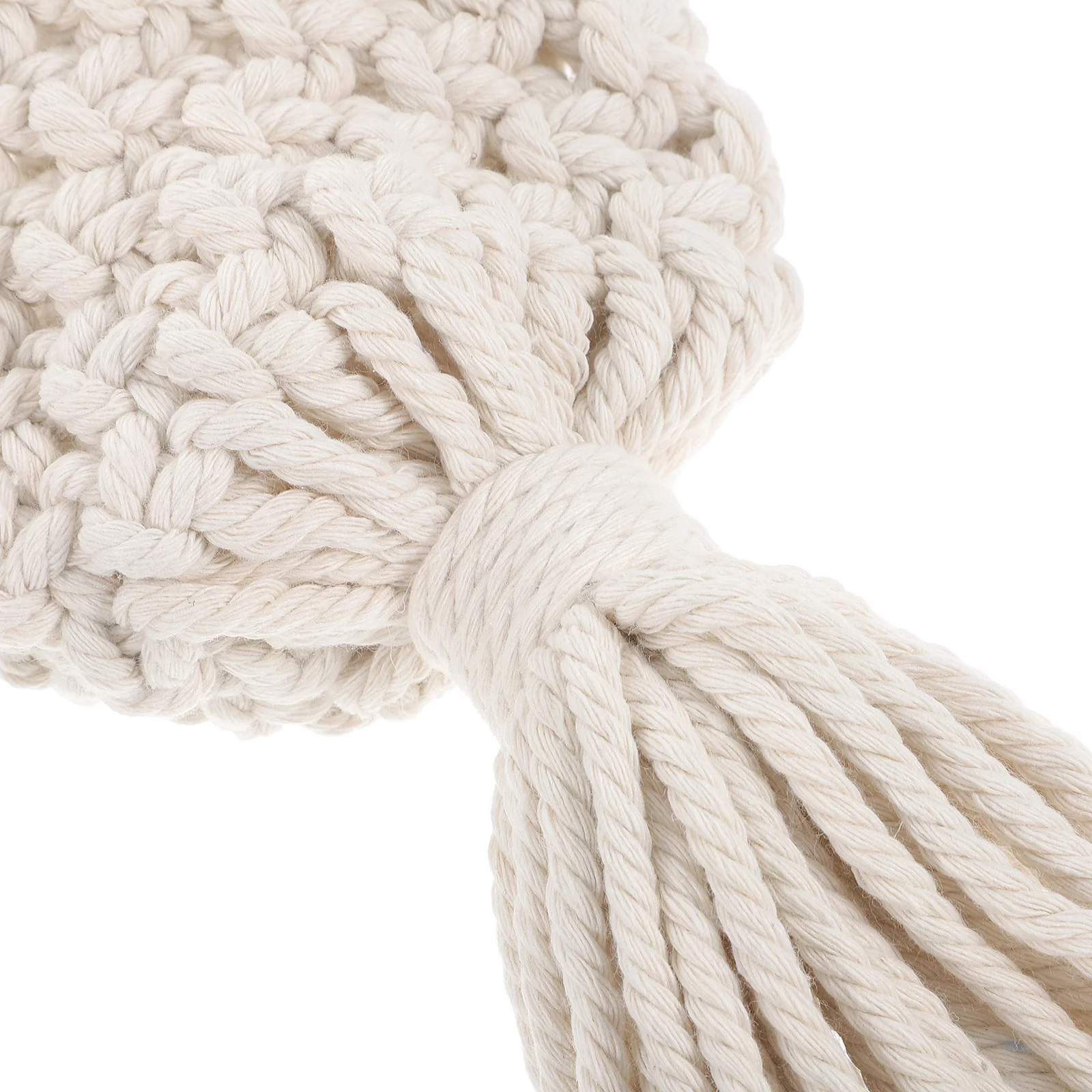 

Macrame Hanging Basket Woven Cotton Rope Fruit Vegetable Organizer Storage Kitchen Accessory Wall Mounted Decorative Basket