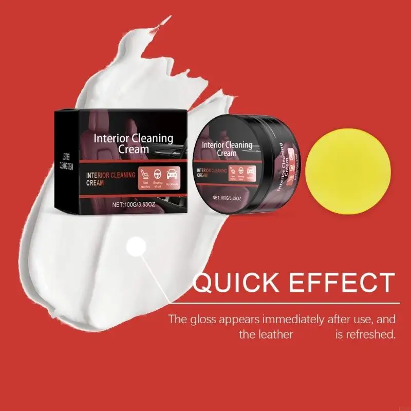 

2025 New Car Interior Plock Cream для восстановления искусственной кожи и высокой глянцевой отделки
