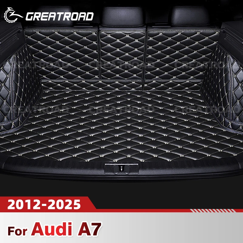 

Для Audi A7 2012-2025 24 23 22 21 20 Автоматический коврик для багажника с полным покрытием Автомобильный антигрязный коврик Защитный коврик для багажника Интерьер