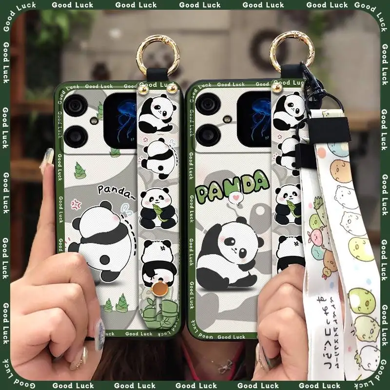 

Чехол для телефона с браслетом и ремешком для Cubut A20, кольцо с пандой, силиконовый прочный модный дизайн, задняя крышка с рисунком, антидетонационный