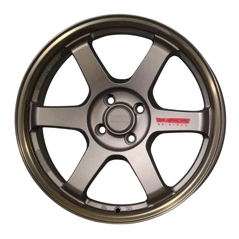 Rines de aleación de bronce Rin 4*100RAYS TE37SL 17*7.5 4*100 5*114.3 para llantas de aleación JDM de repuesto.