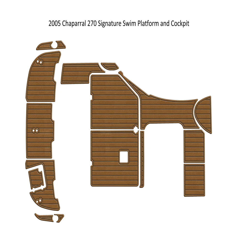 

2005 г., Chaparral, 270, подстилка для плавания, лодка в кабине, EVA пенопластовый напольный коврик из тика, самоклеящийся напольный коврик в стиле морского маринемата