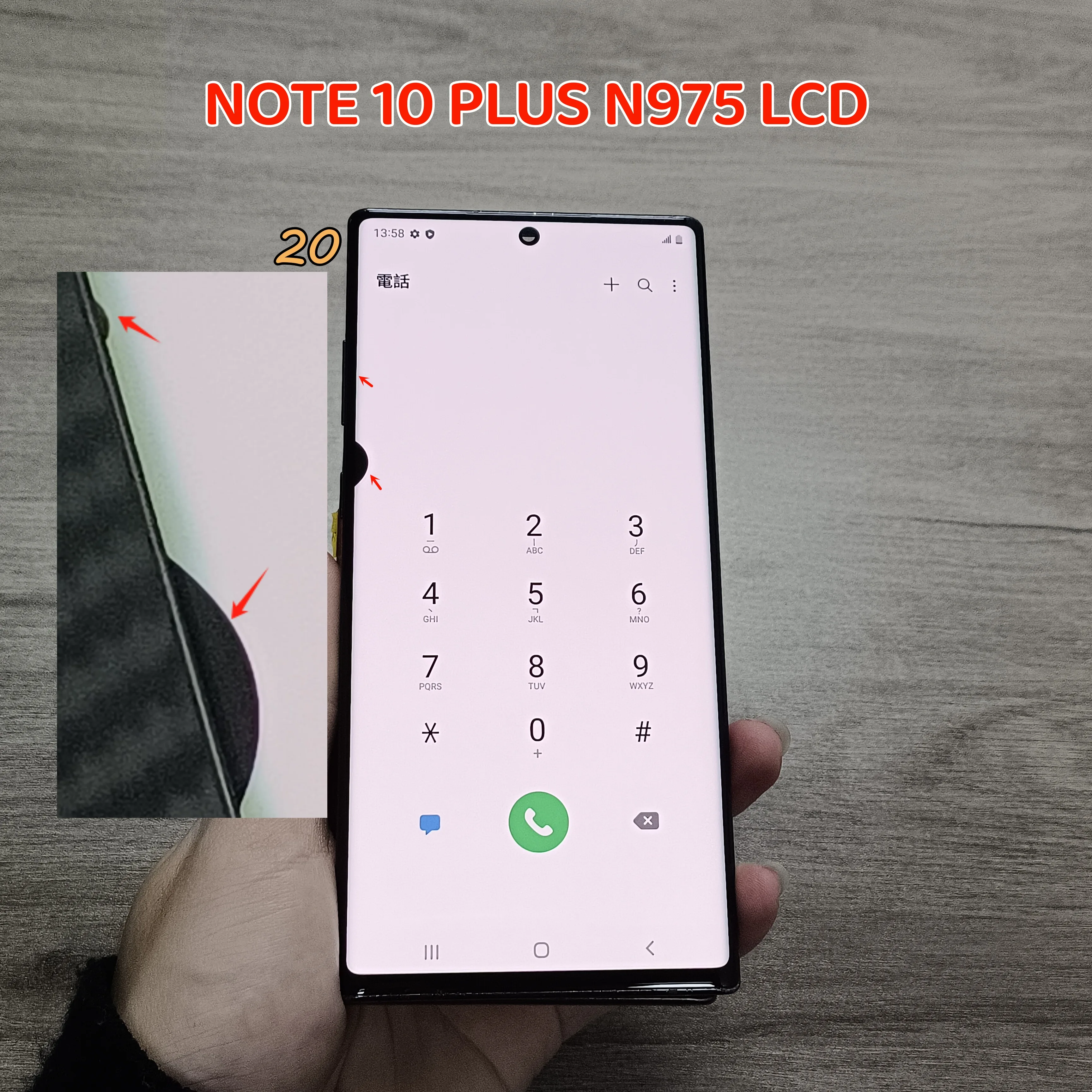 100% Test Note10+ LCD For SAMSUNG GALAXY Note 10 Plus N975 N9750 Display Touch Digitizer Assembly 5G N976b With Black Dots N10+