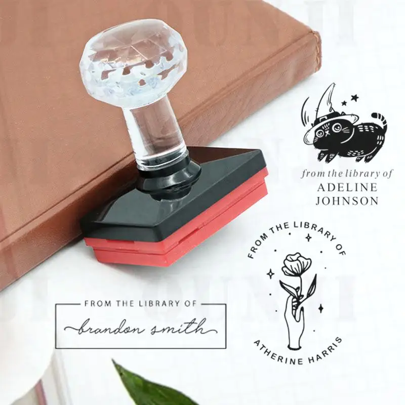 

Custom Book Stamp LIBRARY STAMP Ex Libris Teacher Stamp,Personalized Self Inking Book Belongs To,From the Library of Ink Stamp