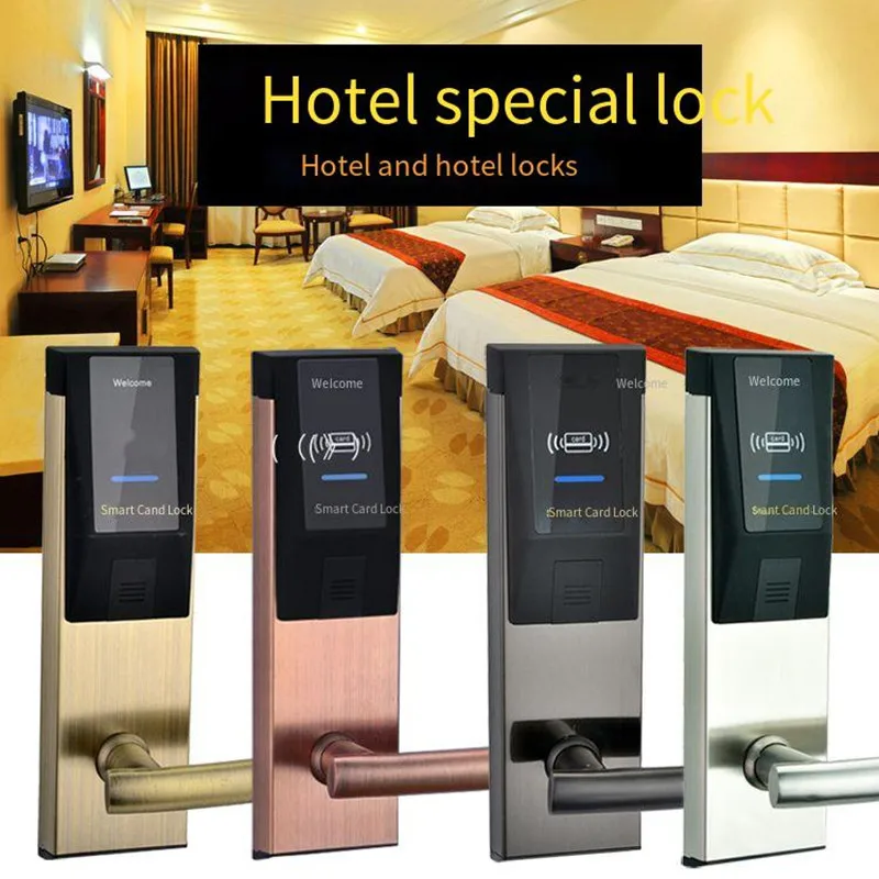 Hotel Lock Hotel Card Lock IC Lock Wooden Door Intelligent Door Lock Electronic Lock Card Lock Hotel Lock Household