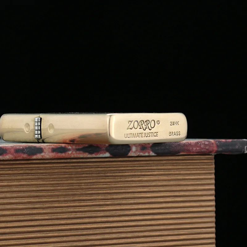 ZORRO الأصلي ZC9 ولاعة رقيقة جدا يندبروف تصميم الرجعية عالية القيمة منحوتة قسطنطين الإبداعية أخف وزنا مع صندوق