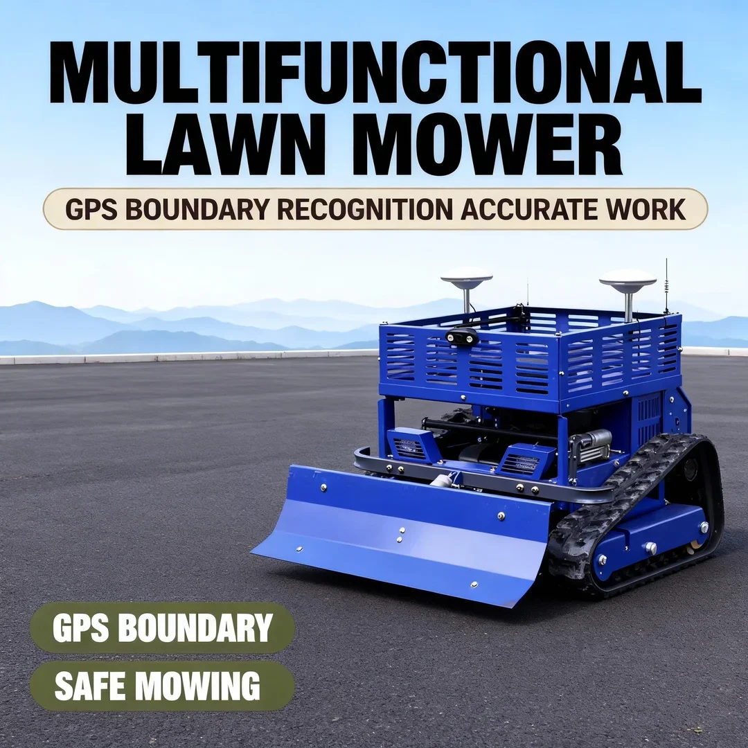 Customized Lawn Mower GPS Auto Navigation 4-Stroke Remote Control Robot 550mm Cutting Width Highly Cost-Effective