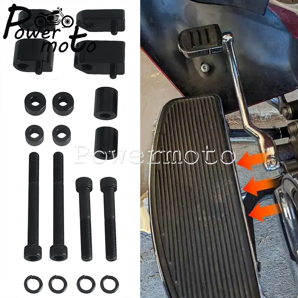 

Комплект удлинителя напольной доски мотоцикла, проставка для подножки водителя для Harley Touring Electra Glide Ultra Classic Limited Police Standard