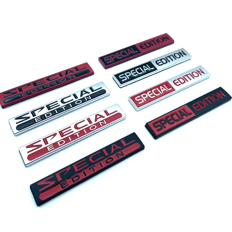 Special Edition Emblem Badge Auto Racing Sport Adhesive Emblem Rear Trunk Badge 3D Metal Nameplate Logo Car Body Decoration